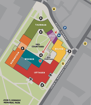map to Wexner entrance
